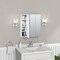 Zenith Frameless Beveled 23-5/8'' Wx25-1/2'' Hx4-1/2''D Tri-View Surface Mount Medicine Cabinet M24 - alternate 3