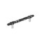 Amerock Carrione 5-1/16 inch 128mm Center-to-Center Marble Black/Polished Chrome Cabinet Pull BP36649MBK26 - alternate 1