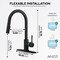 Anzzi 16 in. 1-Handle Pull-Down Sprayer Kitchen Faucet in Matte Black with 1.8 GPM and Dual Spray Modes KF-AZ601MB - alternate 5