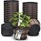 Lifemaster 10-Inch Whiskey Barrel Planters 25 Pack, Rustic Plastic Pots with Drainage and Saucers, 25PK LMPBP25BW - alternate 1