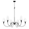 Z-Lite Claudelle 6-Light Chandelier, 46 in W, Matte Black 4014-46MB - alternate 8