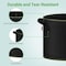 Ipower 7-Gallon Grow Bag Thickened Nonwoven Fabric Pots, Black w/ Green Stitch Sewing, 5PK GLGROWBAG7X5EGRN - alternate 7