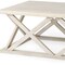 Homeroots 48" Off White Solid Wood Distressed Geo Frame Coffee Table 603247 - alternate 8