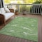 Homeroots 10' X 14' Green Blue And Ivory Abstract Washable Indoor Outdoor Area Rug 601055 - alternate 7