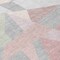 Homeroots 8' Blush Ivory And Gray Round Geometric Washable Indoor Outdoor Area Rug 616690 - alternate 8