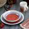 Gibson Home Richvale 12 Piece Round Durastone Dinnerware Set in Red 127286.12 - alternate 7