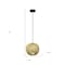 Homeroots Natural Sphere Hemp Ceiling Light With Natural Shades 651687 - alternate 4