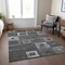 Homeroots 3' X 5' Black And Gray Geometric Washable Indoor Outdoor Area Rug 605013 - alternate 7
