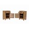 Homeroots 22" Brown Solid Wood Distressed Carved Floral One Drawer Nightstand 720641 - alternate 7