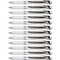 Energel Pearl Liquid Gel Pens - 0.5 mm Fine Needle Pen Point - Refillable - Retractable - Black Ink, 12PK BLN75PW-A - alternate 1