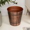 Happimess Riley Modern Classic Hammered Steel Accent 2-Gallon Wastebasket, Antique Copper HPM1111B - alternate 1