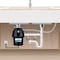 Eco Logic 3/4 HP Continuous Feed Garbage Disposal with Black Sink Flange 10-US-EL-9-DS-3B-BK - alternate 6