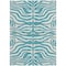 Homeroots 8' X 10' Teal Blue And Ivory Animal Print Washable Indoor Outdoor Area Rug 600663 - alternate 9