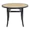 Homeroots 38" Black Rounded Glass Dining Table 544708 - alternate 1