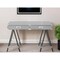 Homeroots 47" Light Gray and Black Writing Desk With Two Drawers 543801 - alternate 1