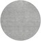 Homeroots 8' Gray And Ivory Round Geometric Washable Indoor Outdoor Area Rug 602379 - alternate 7
