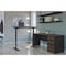 Bestar Connexion Height Adjustable L-Desk, Antigua/Black 93885-000052 - alternate 7