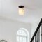 Jonathan Y Jules 5.13" 1-Light Modern Contemporary Alabaster/Iron Cylinder LED Semi Flush Mount, White Marbling/ JYL1206B - alternate 9