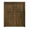 Sartodoors Sliding French Double Pocket Doors 60 x 80 inches, Ego 5010 Marble Oak, Kit Rail Hardware, Solid EGO5010DP-DMR-60 - alternate 1