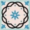 Homeroots 8" X 8" Sky Blue Mosaic Peel And Stick Removable Tiles 390822 - alternate 3