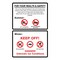 Sign Solutions Usa For Your Health & Safety, 12 in W x Vertical Rectangle, Aluminum Sign DCS06DWT1218CUS00109 - alternate 1