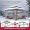 Sunjoy 12X12 Kingston Hardtop Rectangular Gazebo A10204364000 - alternate 8