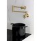 Kingston Brass Wall Mount Pot Filler Faucet, Brushed Brass KS4107RX - alternate 6