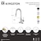 Kingston Brass Single-Handle Pull Down Sprayer Bar Faucet, Matte Black LS2460DL - alternate 2