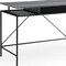Homeroots 43" Gray and Black Writing Desk 543758 - alternate 7
