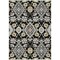 Homeroots 5' X 8' Black Gray And Brown Oriental Washable Indoor Outdoor Area Rug 597663 - alternate 8