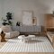 Homeroots 5' X 7' Cream and Beige Geometric Distressed Indoor Outdoor Area Rug 558796 - alternate 8