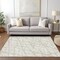 Homeroots 5' X 8' Ivory And Beige Abstract Washable Indoor Outdoor Area Rug 614360 - alternate 8