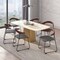 Leisuremod Lyra Collection Modern Chair in Black Walnut Color back and Black Seat, 4PK LCBW-41BL4 - alternate 9