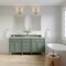 James Martin Vanities Brittany 72" Dbl Vanity, Smokey Celadon, w/ 3 CM Siberian Silestone Top w/FreePower Wireless Charger 650-V72-SC-FSFR - alternate 9