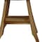 Homeroots Compact Rectangular Teak Shower Outdoor Bench With Shelf In Natural Finish 376744 - alternate 9