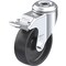 Blickle Kingpin Swivel Caster, Blk Nylon, 4", Brake LKRA-POA 100G-FI - alternate 1