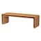 Bali & Pari Nevada Bohemian Light Honey Rattan Accent Bench 258-14165-ZORO - alternate 1