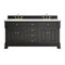 James Martin Vanities Brookfield 72 in. Double Vanity, Black Onyx w/ 3 CM Ethereal Noctis Silestone Top 547-V72-BKO-3ENC - alternate 1