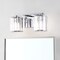 Jonathan Y Coco Prism Vintage 13.5" 2-Light Metal/Glass Classic Glam LED Vanity Light, Chrome JYL3553A - alternate 11