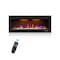 Edendirect 44.02-in W Black Wall mount LED Flat wall Electric Fireplace with Remote Control Included ZR-BI42 - alternate 1