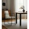 Homeroots Beige and Black Upholstered Cushion And Metal Dining Arm Chair 605663 - alternate 1