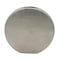 Homeroots 15" Silver Aluminum Round Disc Table Vase 574242 - alternate 1