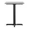 Flash Furniture 30" x 24" Tabletop, Seamless Surface Technology, Gray Faux Concrete, 22x22 Black Table Height X-Base ST-REC2430-CMGY-T2222-GG - alternate 9