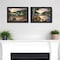 Homeroots Set Of Two Lakefront Camping 3 Black Framed Print Wall Art, 2PK 407186 - alternate 3