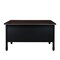 Regency Steel Single Pedestal Teacher's Office Desk, Center Drawer 48inx30in - Neo Walnut Top, Black Base 66348SPCDNWBK - alternate 5