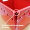 Flipside Corrugated Postal Storage Tote, 18-1/4 in L x 13-1/4 in W x 11-3/5 in H, Red, Plastic, 4 PK 40122 - alternate 7