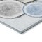 Homeroots 9' X 12' Blue Gold and Gray Faux Bois Washable Non Skid Indoor Outdoor Area Rug 564408 - alternate 9
