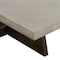 Homeroots 55" Gray And Brown Concrete And Solid Wood Coffee Table 520642 - alternate 7