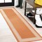 Jonathan Y Lucia Classic Diamond Border Orange/Cream 2 ft. x 8 ft. Indoor/Outdoor Runner Rug SMB207E-28 - alternate 1