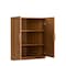 Homeroots Set Of Two Brown Wood Corner Accent Cabinet With Two Doors 712119 - alternate 4
